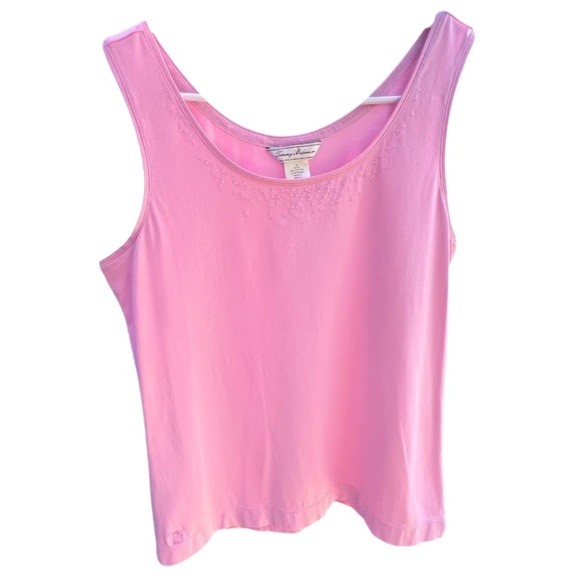 Tommy Bahama Beaded Embroidered Barbie Tank Top 🌸Host Pick🌸 - Picture 8 of 12